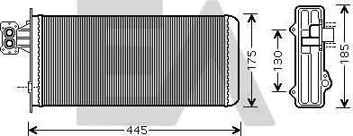 EACLIMA 45C30008 - Теплообмінник, опалення салону autocars.com.ua