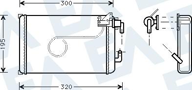 EACLIMA 45C30014 - Теплообмінник, опалення салону autocars.com.ua