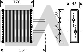 EACLIMA 45C36008 - Теплообмінник, опалення салону autocars.com.ua