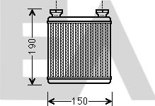 EACLIMA 45C44001 - Теплообмінник, опалення салону autocars.com.ua