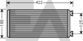 EACLIMA 45C45004 - Теплообмінник, опалення салону autocars.com.ua