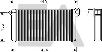 EACLIMA 45C45007 - Теплообмінник, опалення салону autocars.com.ua