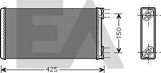 EACLIMA 45C47002 - Теплообмінник, опалення салону autocars.com.ua