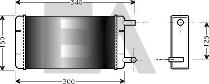 EACLIMA 45C50002 - Теплообмінник, опалення салону autocars.com.ua