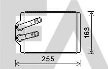 EACLIMA 45C50013 - Теплообмінник, опалення салону autocars.com.ua