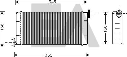 EACLIMA 45C50015 - Теплообмінник, опалення салону autocars.com.ua