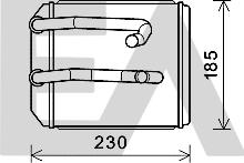 EACLIMA 45C51003 - Теплообмінник, опалення салону autocars.com.ua