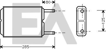 EACLIMA 45C52002 - Теплообмінник, опалення салону autocars.com.ua