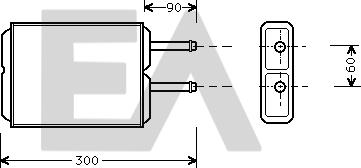 EACLIMA 45C52003 - Теплообмінник, опалення салону autocars.com.ua