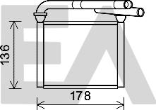 EACLIMA 45C52009 - Теплообмінник, опалення салону autocars.com.ua