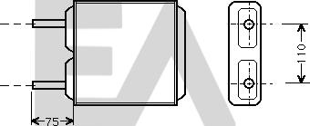 EACLIMA 45C54007 - Теплообмінник, опалення салону autocars.com.ua