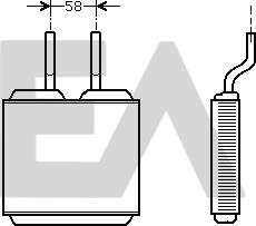 EACLIMA 45C54015 - Теплообмінник, опалення салону autocars.com.ua