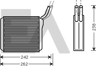 EACLIMA 45C54016 - Теплообмінник, опалення салону autocars.com.ua