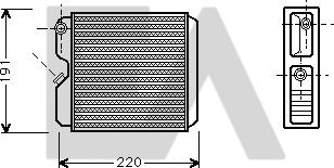 EACLIMA 45C54020 - Теплообмінник, опалення салону autocars.com.ua