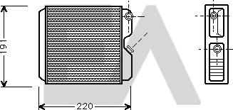 EACLIMA 45C54021 - Теплообмінник, опалення салону autocars.com.ua