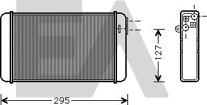 EACLIMA 45C54033 - Теплообмінник, опалення салону autocars.com.ua