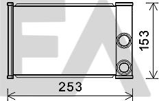 EACLIMA 45C54039 - Теплообмінник, опалення салону autocars.com.ua