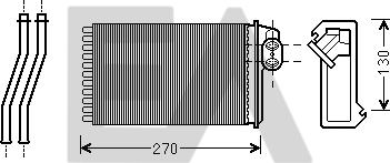 EACLIMA 45C55009 - Теплообмінник, опалення салону autocars.com.ua