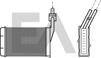 EACLIMA 45C60009 - Теплообмінник, опалення салону autocars.com.ua