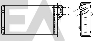 EACLIMA 45C60010 - Теплообмінник, опалення салону autocars.com.ua