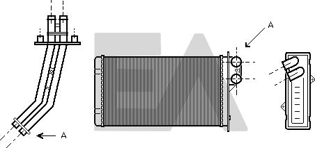 EACLIMA 45C60011 - Теплообмінник, опалення салону autocars.com.ua