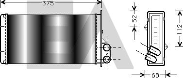 EACLIMA 45C60013 - Теплообмінник, опалення салону autocars.com.ua