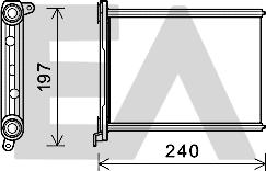 EACLIMA 45C60020 - Теплообмінник, опалення салону autocars.com.ua