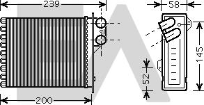 EACLIMA 45C60029 - Теплообмінник, опалення салону autocars.com.ua