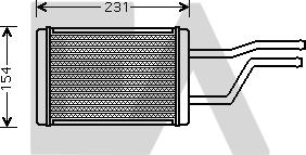EACLIMA 45C71005 - Теплообмінник, опалення салону autocars.com.ua