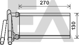 EACLIMA 45C71011 - Теплообмінник, опалення салону autocars.com.ua