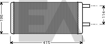 EACLIMA 45C76001 - Теплообмінник, опалення салону autocars.com.ua