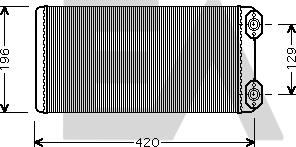 EACLIMA 45C76003 - Теплообмінник, опалення салону autocars.com.ua