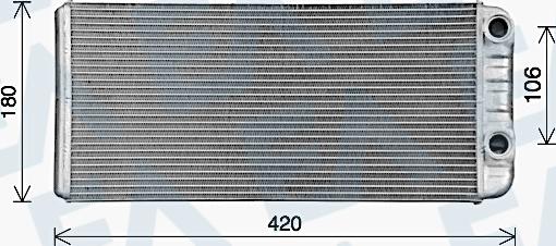 EACLIMA 45C76006 - Теплообмінник, опалення салону autocars.com.ua