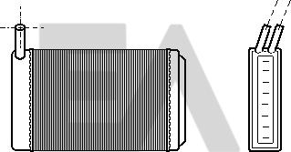 EACLIMA 45C77001 - Теплообмінник, опалення салону autocars.com.ua