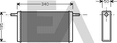 EACLIMA 45C77003 - Теплообмінник, опалення салону autocars.com.ua