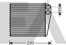 EACLIMA 45C77017 - Теплообмінник, опалення салону autocars.com.ua