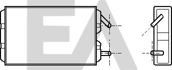EACLIMA 45C78002 - Теплообмінник, опалення салону autocars.com.ua