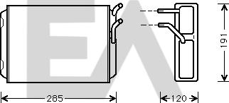 EACLIMA 45C78004 - Теплообмінник, опалення салону autocars.com.ua