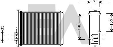 EACLIMA 45C78008 - Теплообмінник, опалення салону autocars.com.ua