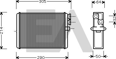 EACLIMA 45C78009 - Теплообмінник, опалення салону autocars.com.ua
