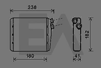 EACLIMA 45C78010 - Теплообмінник, опалення салону autocars.com.ua