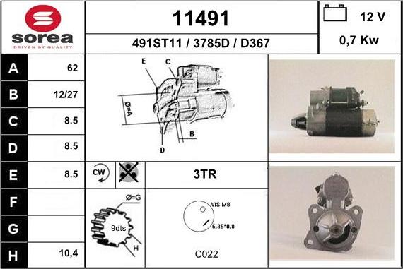 EAI 11491 - Стартер autodnr.net