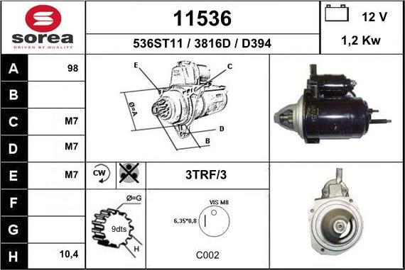 EAI 11536 - Стартер autodnr.net