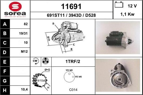 EAI 11691 - Стартер autodnr.net