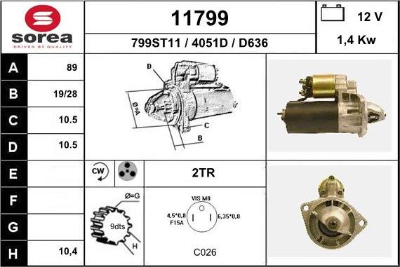 EAI 11799 - Стартер autodnr.net