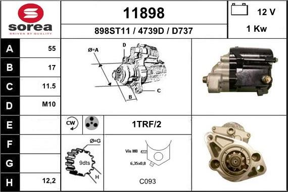 EAI 11898 - Стартер autodnr.net