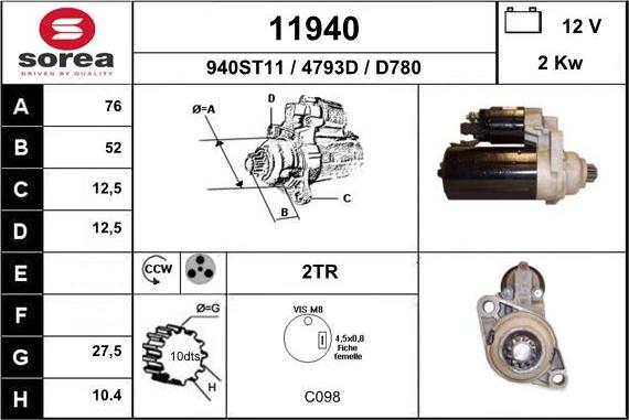 EAI 11940 - Стартер autodnr.net