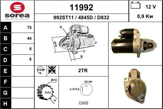 EAI 11992 - Стартер autodnr.net