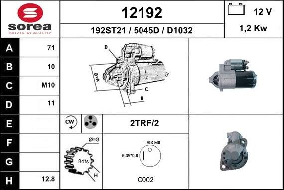 EAI 12192 - Стартер autodnr.net