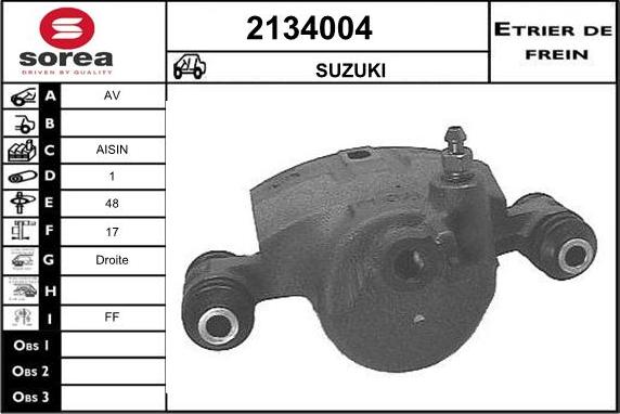 EAI 2134004 - Тормозной суппорт autodnr.net